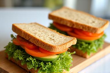 Sándwich fresco para el almuerzo